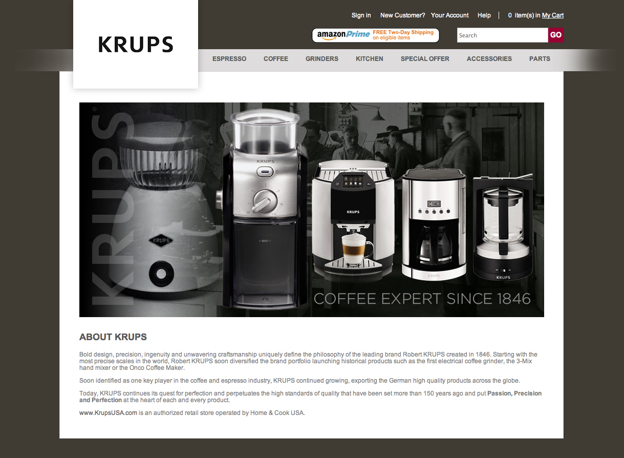 KRUPS Online Store 1